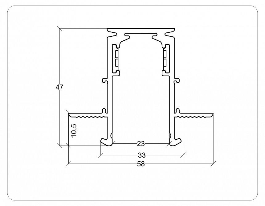 GL3338-9.5 WH белый IP20 48V 3000*60*46.8